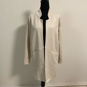 Hem & Thread Jacket Women’s Size Medium Cream Open Front Jacket NWT